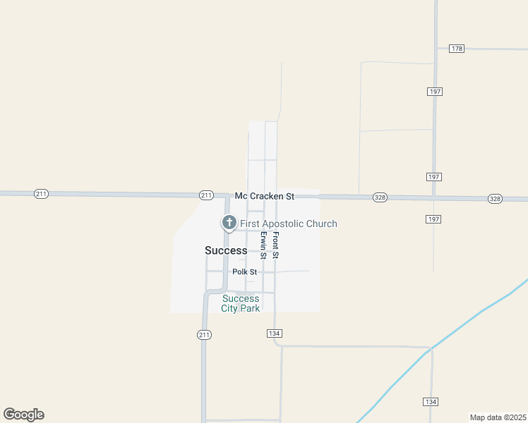 map of restaurants, bars, coffee shops, grocery stores, and more near Erwin Street in Success