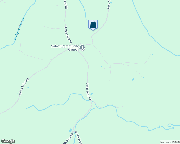 map of restaurants, bars, coffee shops, grocery stores, and more near 2339 7 Mile Ferry Road in Clarksville