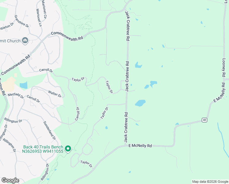 map of restaurants, bars, coffee shops, grocery stores, and more near 39 Taylor Drive in Bella Vista