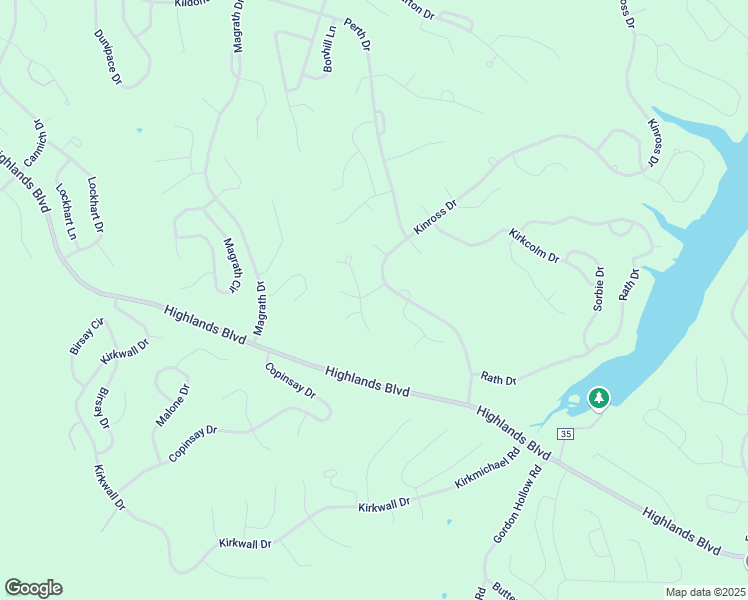 map of restaurants, bars, coffee shops, grocery stores, and more near Kinross Drive in Bella Vista