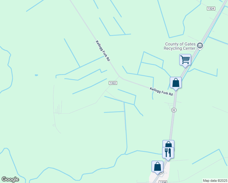 map of restaurants, bars, coffee shops, grocery stores, and more near 24 Lassiter Lane in Sunbury