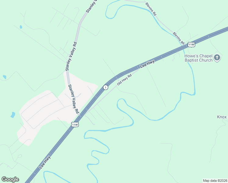 map of restaurants, bars, coffee shops, grocery stores, and more near 121 Meadowbrook Lane in Rogersville