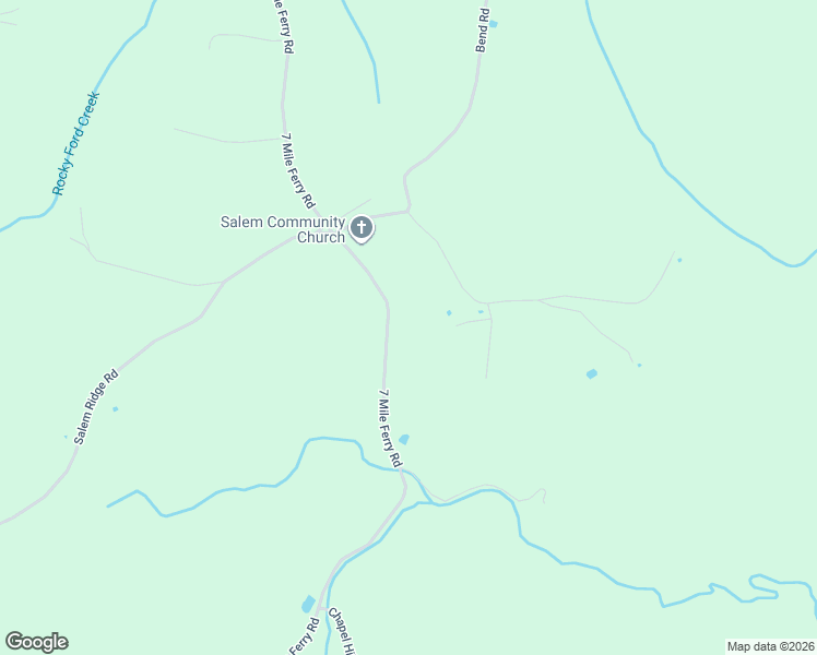 map of restaurants, bars, coffee shops, grocery stores, and more near 2339 7 Mile Ferry Road in Clarksville