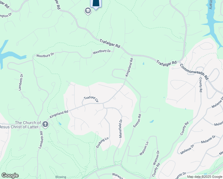 map of restaurants, bars, coffee shops, grocery stores, and more near Kingsland Road in Bella Vista