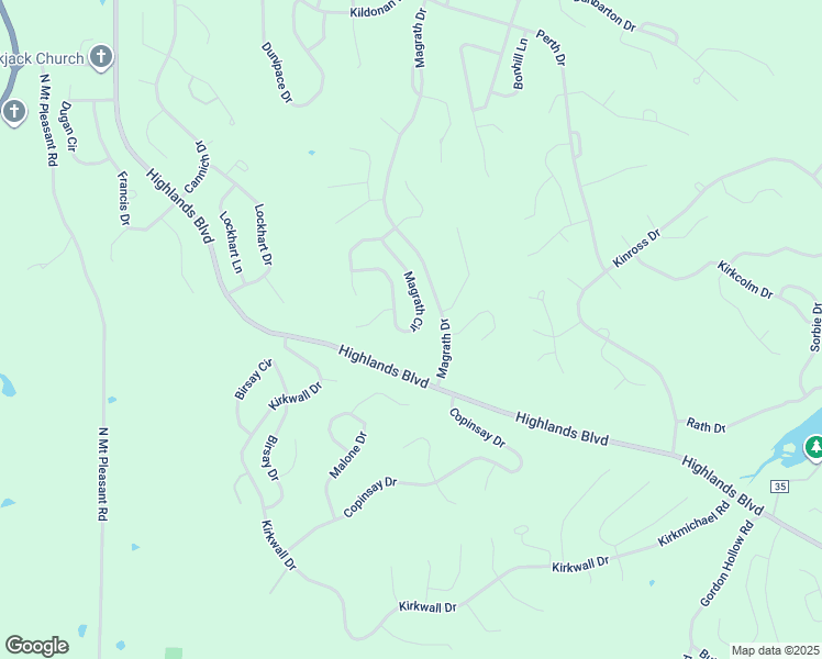 map of restaurants, bars, coffee shops, grocery stores, and more near 47 Magrath Circle in Bella Vista