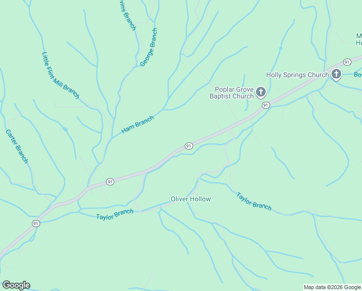 map of restaurants, bars, coffee shops, grocery stores, and more near 2733 Tennessee 91 in Elizabethton