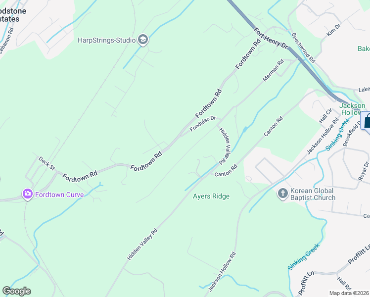 map of restaurants, bars, coffee shops, grocery stores, and more near 445 Merman Road in Kingsport