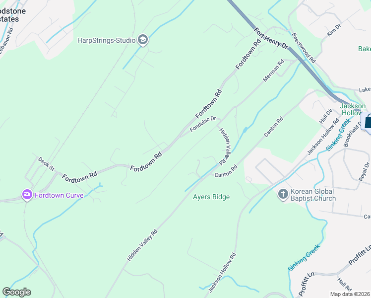 map of restaurants, bars, coffee shops, grocery stores, and more near 445 Merman Road in Kingsport