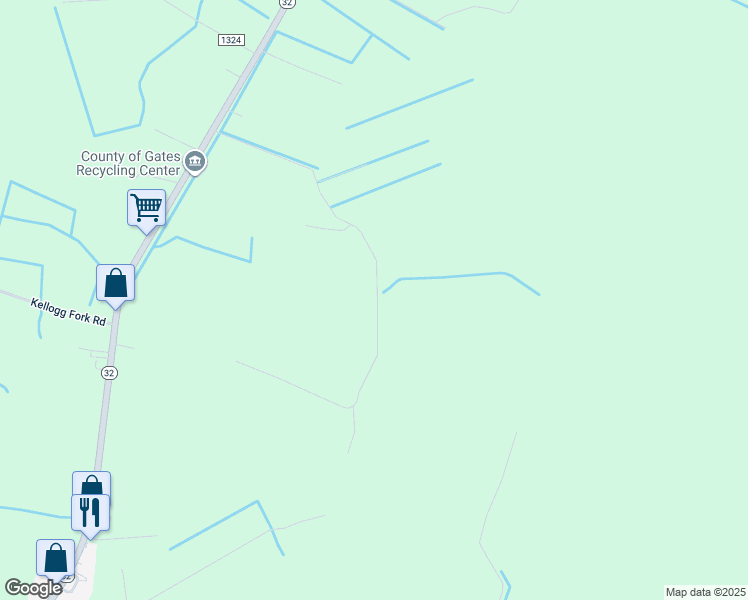 map of restaurants, bars, coffee shops, grocery stores, and more near 249 North Carolina 32 in Corapeake