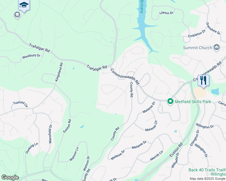 map of restaurants, bars, coffee shops, grocery stores, and more near 37 Dillow Circle in Bella Vista