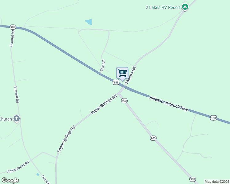 map of restaurants, bars, coffee shops, grocery stores, and more near 8203 U.S. 158 in Littleton