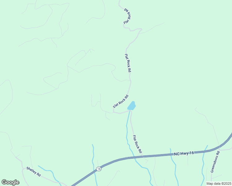 map of restaurants, bars, coffee shops, grocery stores, and more near 739 Flat Rock Road in Crumpler