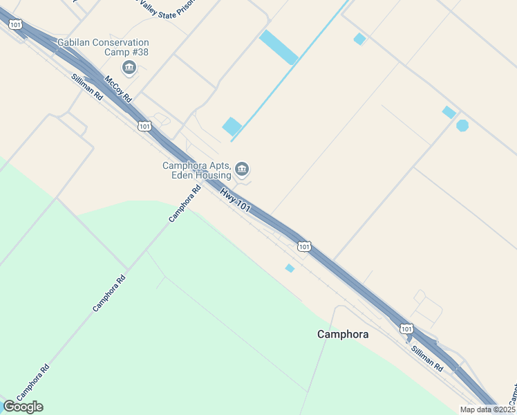 map of restaurants, bars, coffee shops, grocery stores, and more near 32103 McCoy Road in Soledad