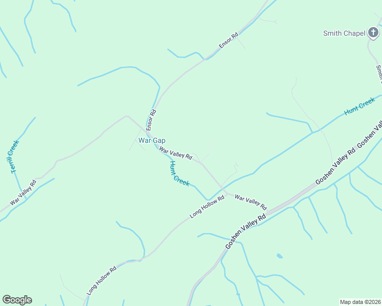 map of restaurants, bars, coffee shops, grocery stores, and more near 408 War Valley Road in Church Hill