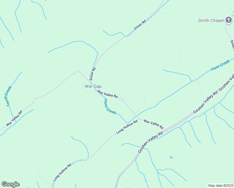 map of restaurants, bars, coffee shops, grocery stores, and more near 408 War Valley Road in Church Hill