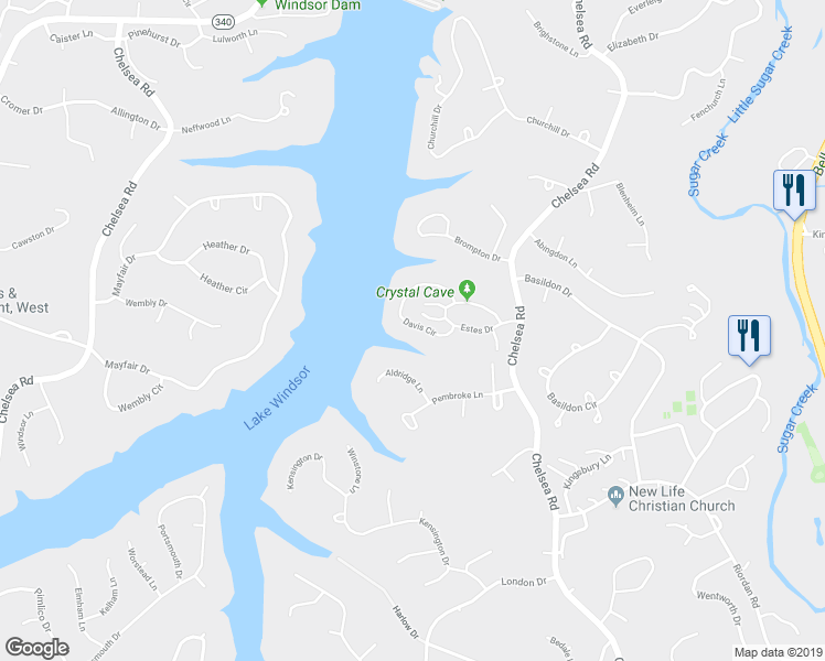 map of restaurants, bars, coffee shops, grocery stores, and more near 15 Davis Circle in Bella Vista