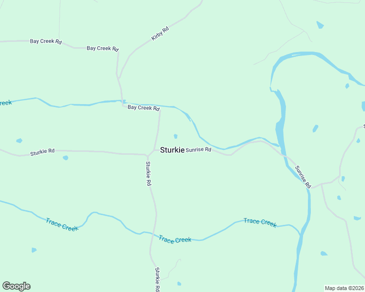 map of restaurants, bars, coffee shops, grocery stores, and more near 2163 Sunrise Road in Sturkie