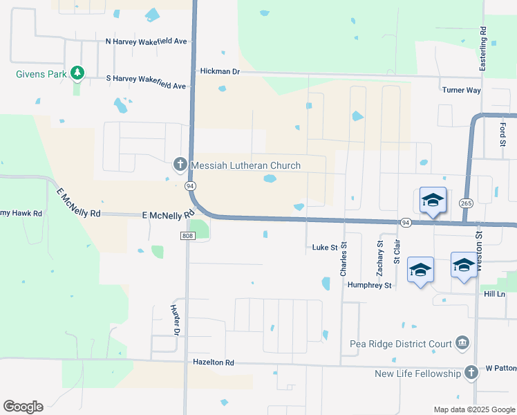 map of restaurants, bars, coffee shops, grocery stores, and more near 1998 Pickens Road in Pea Ridge