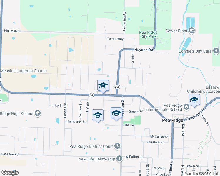 map of restaurants, bars, coffee shops, grocery stores, and more near 772 Pickens Road in Pea Ridge