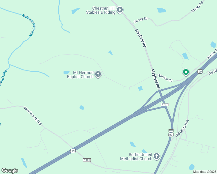 map of restaurants, bars, coffee shops, grocery stores, and more near 298 Mount Herman Church Road in Ruffin