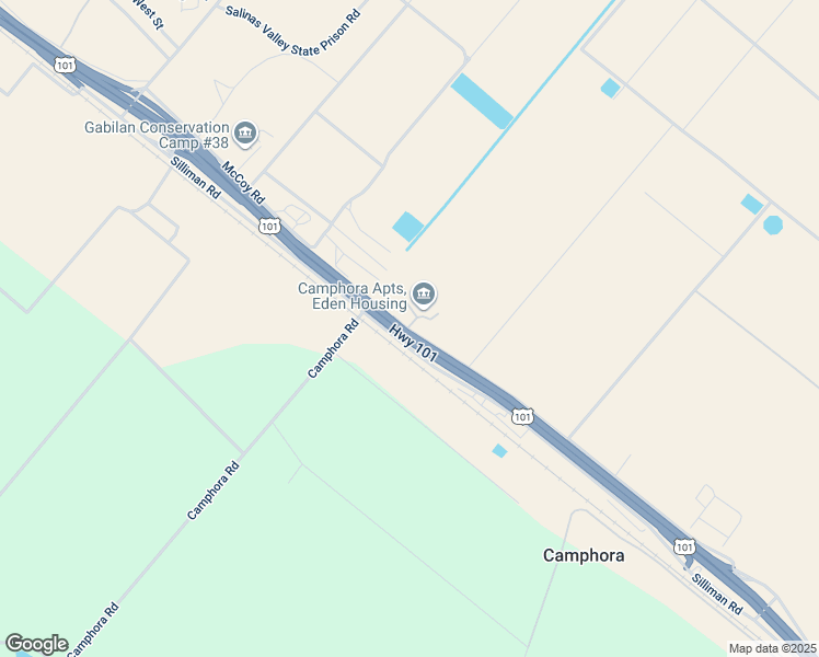 map of restaurants, bars, coffee shops, grocery stores, and more near 32105 McCoy Road in Soledad