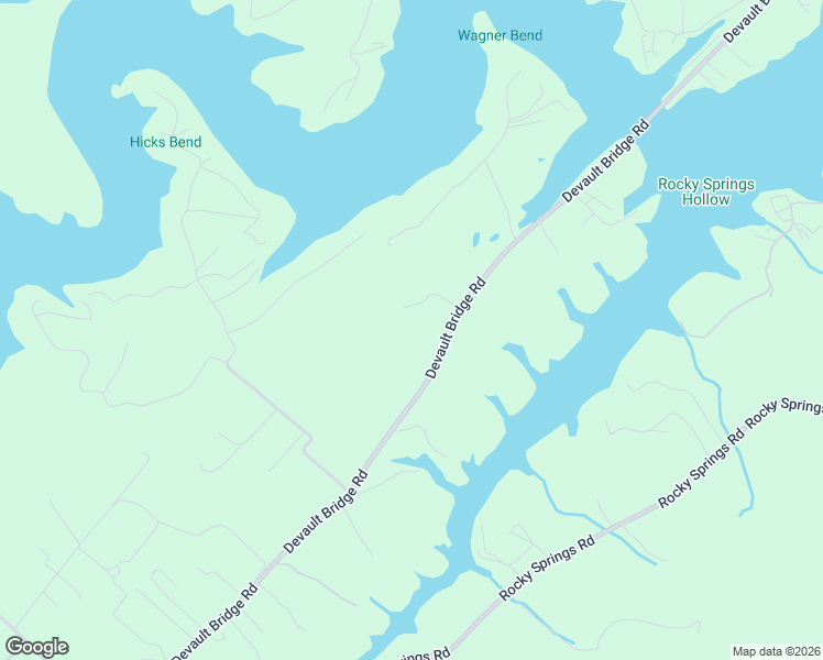 map of restaurants, bars, coffee shops, grocery stores, and more near 2498 Devault Bridge Road in Piney Flats