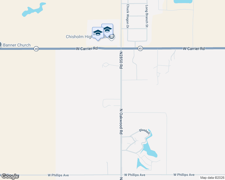 map of restaurants, bars, coffee shops, grocery stores, and more near 6614 North Oakwood Road in Enid