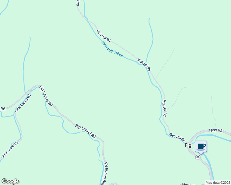 map of restaurants, bars, coffee shops, grocery stores, and more near 676 Big Laurel Road in Creston