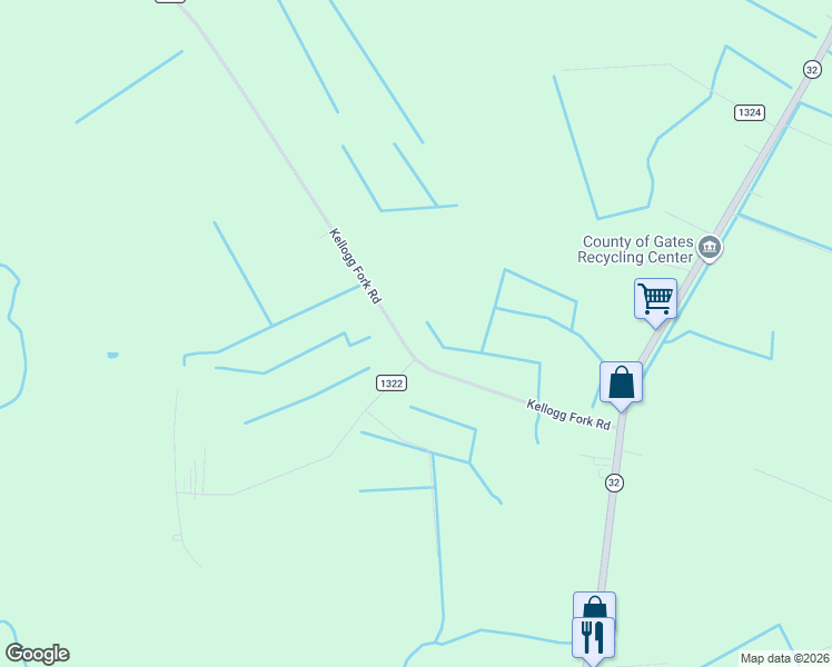map of restaurants, bars, coffee shops, grocery stores, and more near 105 Kellogg Fork Road in Sunbury