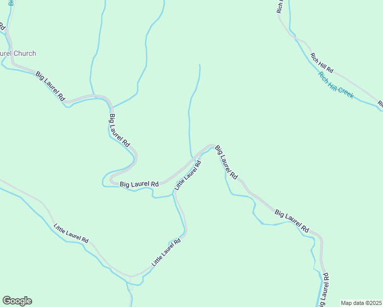 map of restaurants, bars, coffee shops, grocery stores, and more near 1616 Big Laurel Road in Creston