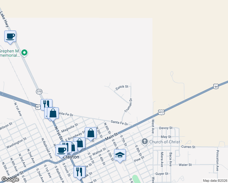 map of restaurants, bars, coffee shops, grocery stores, and more near 774 Jenkins Road in Clayton