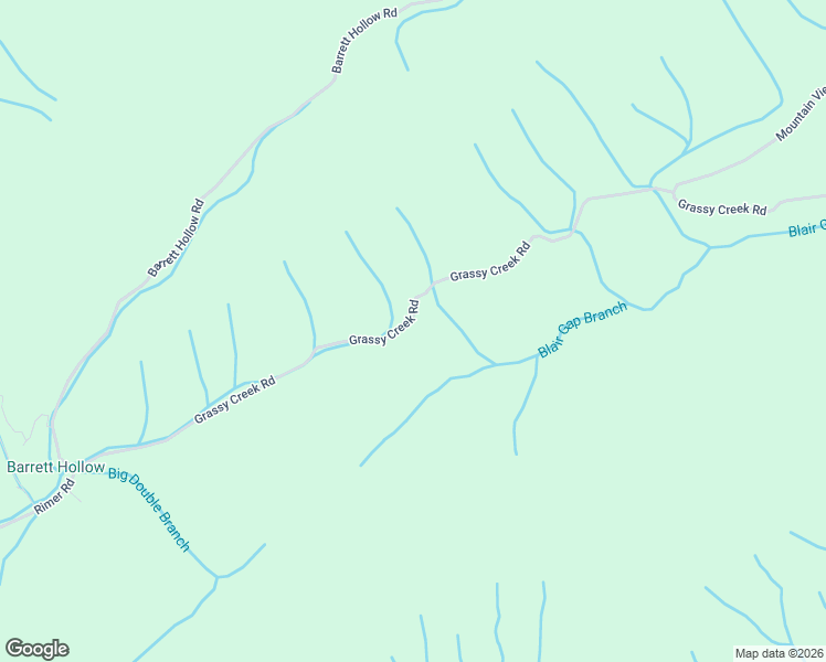 map of restaurants, bars, coffee shops, grocery stores, and more near 1475 Grassy Creek Road in Rogersville