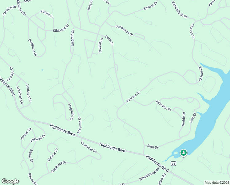 map of restaurants, bars, coffee shops, grocery stores, and more near Perth Drive in Bella Vista