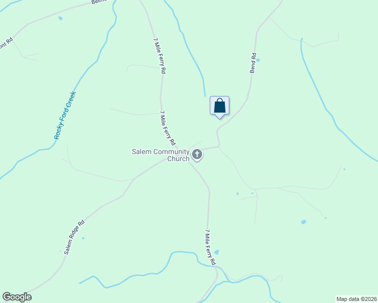 map of restaurants, bars, coffee shops, grocery stores, and more near 2251 7 Mile Ferry Road in Clarksville