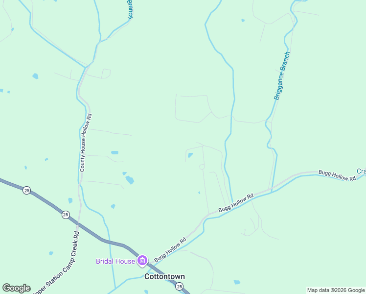 map of restaurants, bars, coffee shops, grocery stores, and more near 185 Bugg Hollow Road in Gallatin