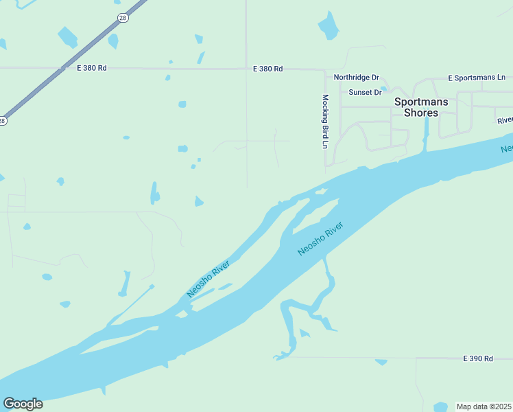 map of restaurants, bars, coffee shops, grocery stores, and more near 38442 South 4440 Road in Vinita