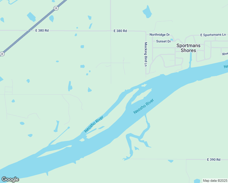 map of restaurants, bars, coffee shops, grocery stores, and more near 38442 South 4440 Road in Vinita