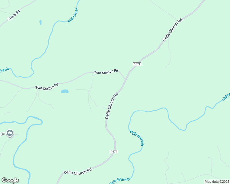 map of restaurants, bars, coffee shops, grocery stores, and more near 1918 Delta Church Road in Sandy Ridge