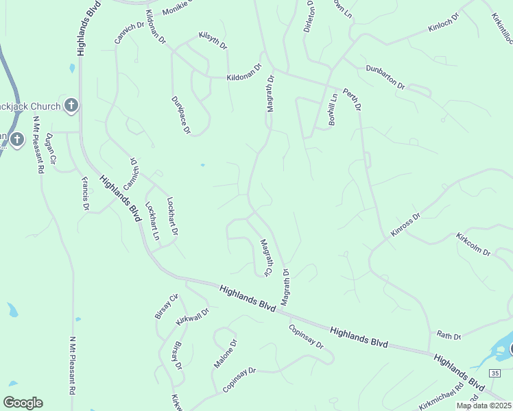 map of restaurants, bars, coffee shops, grocery stores, and more near 34 Magrath Drive in Bella Vista