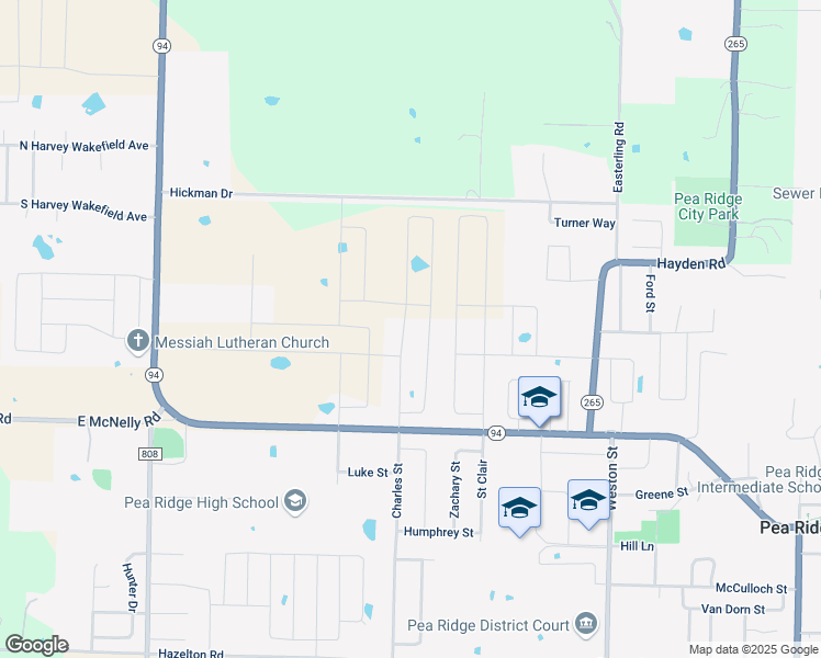 map of restaurants, bars, coffee shops, grocery stores, and more near 1998 Pickens Road in Pea Ridge