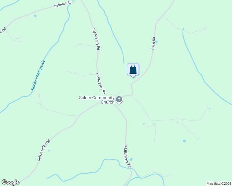 map of restaurants, bars, coffee shops, grocery stores, and more near 2251 7 Mile Ferry Road in Clarksville