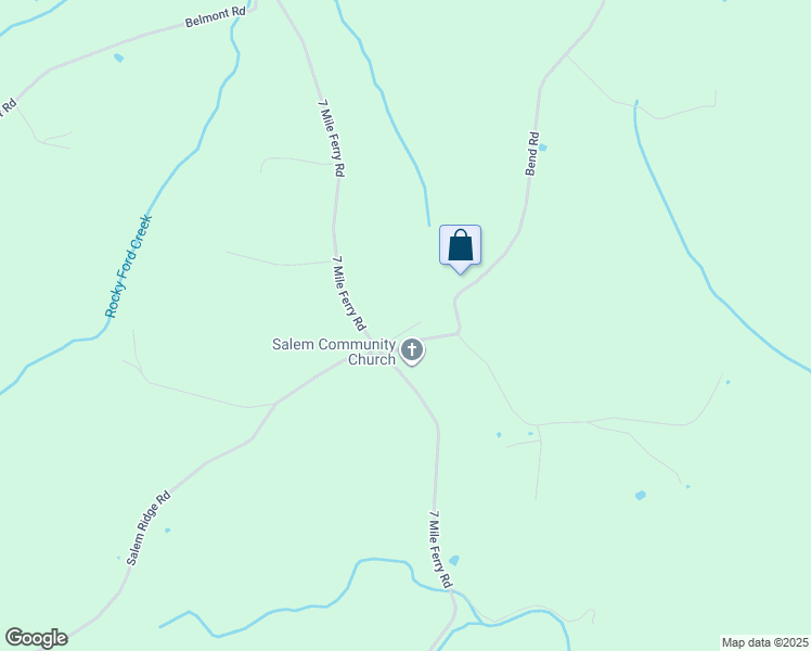 map of restaurants, bars, coffee shops, grocery stores, and more near 2251 7 Mile Ferry Road in Clarksville