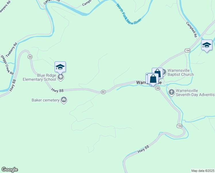 map of restaurants, bars, coffee shops, grocery stores, and more near 271 Cherokee Oaks Lane in Warrensville