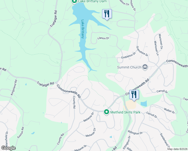 map of restaurants, bars, coffee shops, grocery stores, and more near 102 Fairway Drive in Bella Vista