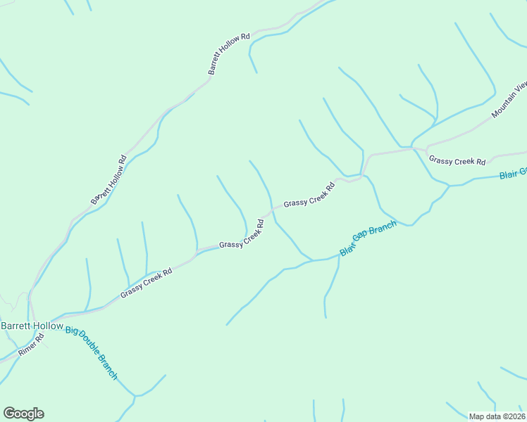 map of restaurants, bars, coffee shops, grocery stores, and more near 1475 Grassy Creek Road in Rogersville
