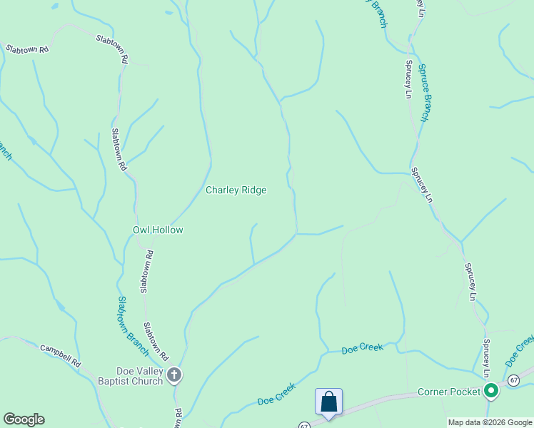 map of restaurants, bars, coffee shops, grocery stores, and more near 455 Robinson Hollow Lane in Mountain City