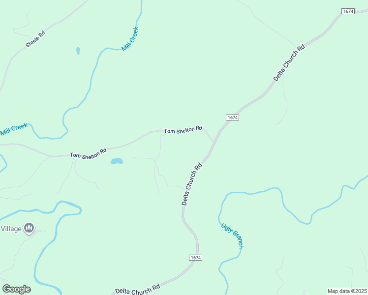 map of restaurants, bars, coffee shops, grocery stores, and more near 1918 Delta Church Road in Sandy Ridge
