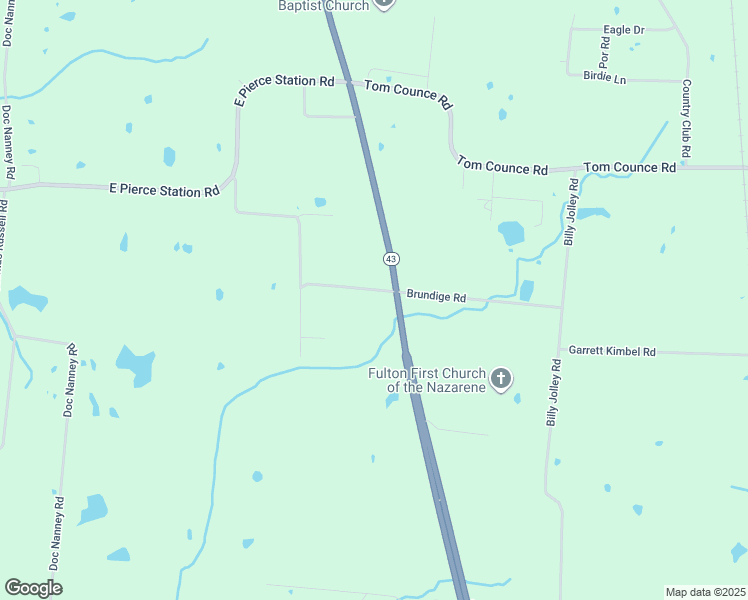 map of restaurants, bars, coffee shops, grocery stores, and more near 8877 Brundige Rd in South Fulton