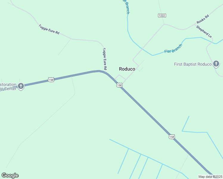 map of restaurants, bars, coffee shops, grocery stores, and more near 1436 U.S. 158 in Eure