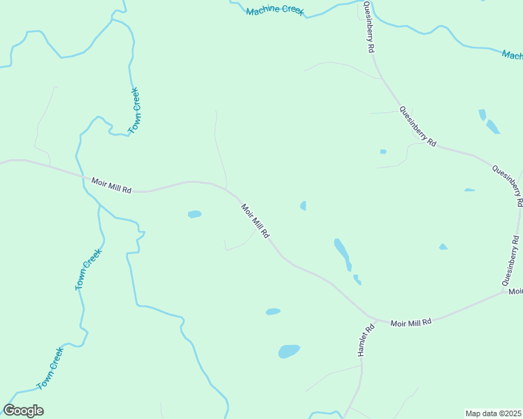 map of restaurants, bars, coffee shops, grocery stores, and more near 1687 Moir Mill Road in Reidsville